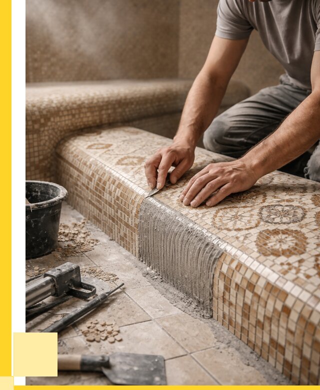 Плитка для хамама под ключ в Петрозаводске от 3553 р. | ЭриданПтр