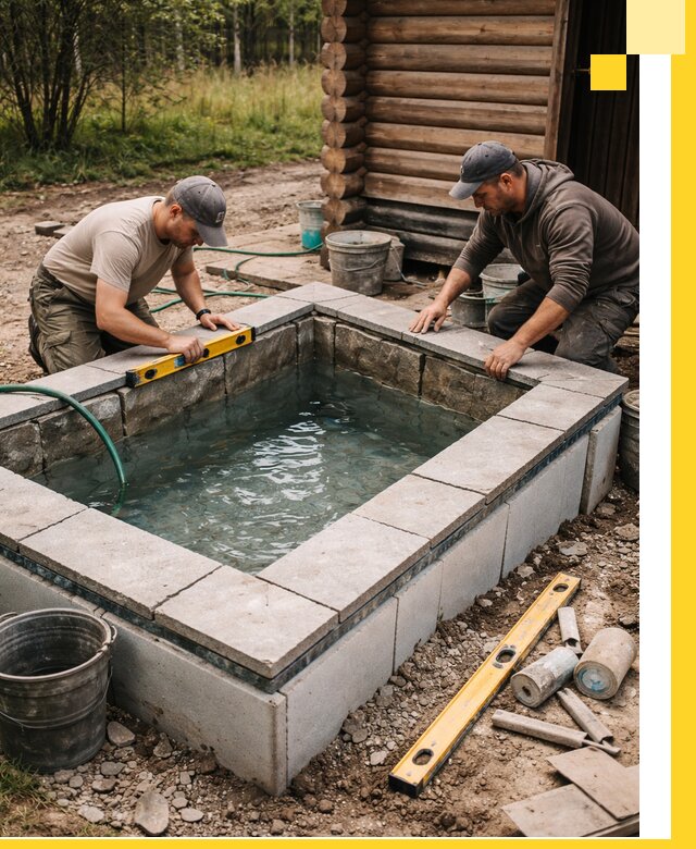 Изготовление и установка холодных купелей под ключ в Петрозаводске